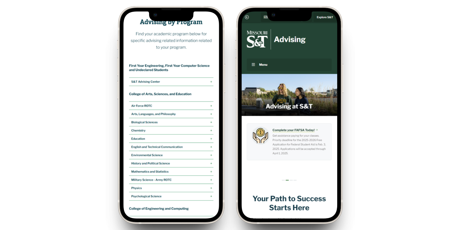 Advising, Missouri S&T case study